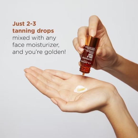 NEW Clarins Self Tanning Face Booster Drops for Face - Picture 5 of 5